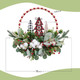 16” Welcome Wreaths for Front Door Wooden Beads Christmas Decoration Wreath with Lamb's Leaves Pine Needles Cotton Farmhouse Welcome Sign for Walls, Farmhouses, Holiday Party, Indoor Decorations 16” Welcome Wreaths for Front Door Wooden Beads Christmas Decoration Wreath with Lamb's Leaves Pine Needles Cotton Farmhouse Welcome Sign for Walls, Farmhouses, Holiday Party, Indoor Decorations