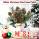 12 Pcs Christmas Pine Cones Picks Gold Glitter 2.4 x 3.15 Inches Pinecone with Wired Pick Artificial Christmas Tree Decorations Ornaments Holiday Centerpiece for Craft Garland Wreath DIY 12 Pcs Christmas Pine Cones Picks Gold Glitter 2.4 x 3.15 Inches Pinecone with Wired Pick Artificial Christmas Tree Decorations Ornaments Holiday Centerpiece for Craft Garland Wreath DIY