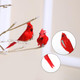 12 Pcs Cardinal Ornament with Clip on Feather Artificial Doves Bird Christmas Tree Ornament Bright Fake Cardinal Craft for Winter Theme Wreath Garland Decor, Red Cardinals, 4.7 Inches and 5.9 Inches