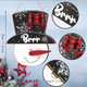 Thyle Christmas Snowman Door Hanger Wooden Front Door Hanger with Buffalo Plaid Bow Snowman Door Wall Plaque Sign Christmas Hanging Door Decor for Christmas Winter Party Home Front Door Decoration