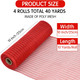 TONIFUL 4 Roll 10 Inch Red Striped Decorative Mesh Ribbon Rolls, Fabric Mesh with Foil for Wreaths Front Door Decor Christmas Festival Party Accessories Party Decoration Supplies (10yds/roll) TONIFUL 4 Roll 10 Inch Red Striped Decorative Mesh Ribbon Rolls, Fabric Mesh with Foil for Wreaths Front Door Decor Christmas Festival Party Accessories Party Decoration Supplies (10yds/roll)