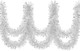 50 Feet Christmas Garland, Non-lit Soft for Indoor Decor or Outdoor Use, Premium Quality, for Party Decorations, Stairs, Railing, Closets, Windows, Birthday Party (Silver)