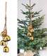 Christmas Bells, Gold Vintage Bells Vintage Bells with Jute Hanging Rope, Metal Tibetan Inspired Meditation Decorative Jingle Christmas Tree Bell Cow Bell for Doors, Windows, Wreaths, Gardens Christmas Bells, Gold Vintage Bells Vintage Bells with Jute Hanging Rope, Metal Tibetan Inspired Meditation Decorative Jingle Christmas Tree Bell Cow Bell for Doors, Windows, Wreaths, Gardens