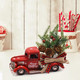 Tuitessine Christmas Red Truck Decor Farmhouse Christmas Decor Vintage Red Pickup Truck for Christmas Holiday Home Kitchen Table Centerpieces Decorations
