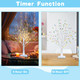 [ Timer ] Lighted Birch Tree Table Decorations, 2 Pack 24 Inch Tabletop Artificial Tree with Total 48 LED Warm White Lights Battery Operated Tabletop Ceterpieces Trees Home Indoor Party Holiday Decor