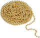 31 Feet Christmas Beaded Garland Shiny Beads Strand for Christmas Tree, Valentine, Exhibition, Wedding, Costume, DIY Decoration (Gold-31ft)