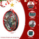 U'Artlines 20 Inch Christmas Wreaths for Front Door, Winter Holiday Wreaths with Red Berry Pine Cones Eucalyptus Leaves for Door Window Indoor Outdoor Decor (Include Xmas Wreath Storage Bag)