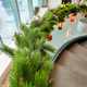 Christmas Norfolk Pine Garland for Mantle Stair Railing Door Xmas Wreath DIY Festival Decoration Artificial Realistic Greenery Pine Garland (5 Foot Long)