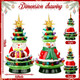 Umigy 2 Pcs 11" Ceramic Christmas Tree with Light Small Gnomes Snowman Tree Ornaments Battery Operated Vintage Light Up Tabletop Christmas Tree Decoration for Holiday Xmas Indoor Decor Umigy 2 Pcs 11" Ceramic Christmas Tree with Light Small Gnomes Snowman Tree Ornaments Battery Operated Vintage Light Up Tabletop Christmas Tree Decoration for Holiday Xmas Indoor Decor