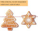 Uniwish 2 Pack Gingerbread Theme Garland Banner Christmas Hanging Decorations Tree Ornaments Christmas Bunting Banner for Xmas Party Holiday Home Wall Decor