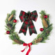 URATOT 6 Pack Christmas Wreaths Bows with Pinecones Needles Xmas Decorations Bows Natural Christmas Tree Bows for Holiday Decoration or DIY Crafts, 9 x 12 Inches