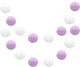 uxcell 2pcs Pom Pom Garland 6.6 Ft 30 Balls Colorful Felt Ball Garland for Wall Christmas Tree Decor Birthday Banner Easter Party Decorations, White, Light Purple