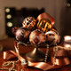 Valery Madelyn Christmas Tree Decorations Set, 40ct Bronze Copper and Gold Shatterproof Christmas Ball Ornaments Bulk, Luxury Hanging Ornaments for Christmas Trees Xmas Holiday Decor