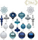 Valery Madelyn Christmas Ornaments Set, 70ct Navy Blue and Silver Shatterproof Christmas Tree Decorations Ball Ornaments Bulk, Winter Wonderland Hanging Ornaments for Xmas Trees Holiday Decor