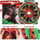 Christmas Dogs Tree Skirt 36 Inches, Dog Lover s, Lace-up Puppy Red Xmas Tree Skirt for Christmas Tree Decor, Christmas Holiday Party Indoor Decor