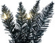 Vickerman 9' Black Fir Artificial Christmas Garland - Warm White Dura-Lit LED Lights - Faux Christmas Garland - Indoor Seasonal Home Decor - Reliable and Durable