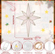 VIHOSE 17'' Bethlehem Star Christmas Light Christmas Silhouette Window Light LED Bethlehem Star Christmas Tree Wreath Decorations Accessories Hanging Ornaments for Home Yard Wall Outdoor