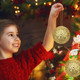 4" 6 Pcs Christmas Balls Ornaments Set Hanging Decorations, Large Xmas Tree Ornaments Balls, Shatterproof Glitter Indoor Christmas Decoration for Tree Holiday Garland Party Bowl Filler, Gold