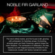 Voluspa Noble Fir Garland, 3 Wick Tin Candle, 12oz, 40 Hour Burn Time, Coconut Wax Candle for The Home, Poured in The USA