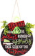 VOSAREA Christmas Hanging Sign Christmas Welcome Front Door Sign Home of The Jolliest Bunch of Plaque Wreath This Side of The Nuthouse Hanger for Holiday Decor VOSAREA Christmas Hanging Sign Christmas Welcome Front Door Sign Home of The Jolliest Bunch of Plaque Wreath This Side of The Nuthouse Hanger for Holiday Decor