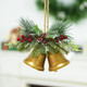 Christmas Bells Decor,VUSKLY Christmas Bells Metal Gold Bell Ornaments with Jute Hanging Rope Hanging Door Bell Rustic Christmas Bells for Door Tree Wearth Decorations,7.1" L2.8" W8.7" H Christmas Bells Decor,VUSKLY Christmas Bells Metal Gold Bell Ornaments with Jute Hanging Rope Hanging Door Bell Rustic Christmas Bells for Door Tree Wearth Decorations,7.1" L2.8" W8.7" H