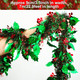 23 Ft Christmas Tinsel Garland Red and Green Hanging Garland Christmas Metallic Garland Christmas Party Decorations for Christmas Wedding Birthday Indoor Outdoor Party Decoration Supplies