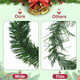 35 Pieces 14 Inch Christmas Garland Ties Artificial Pine Needles Tree Branches Wired Faux Pine Greenery Stems for Holiday Craft Present Wrapping Decoration
