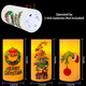 Whaline 3Pcs Merry Christmas LED Flameless Candles Funny Cartoon Characters Flickering Candles Warm Light Battery Operated Pillar Candles Xmas Tree Garland Electric Candles for Holiday Home Decor