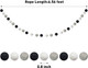 3 Pieces Wool Felt Ball Garland Colorful Pom Pom Garland 6.56 Feet Long 24 Ball Garland for Winter Christmas Easter Thanksgiving Halloween Wall Decoration (Black, Gray, White)