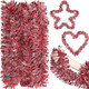 32.8 ft x 4 Inches Christmas Red Tinsel Garland Xmas Metallic Twist Garland Glitter Tree Garland Christmas Parade Float Decorations for Christmas Tree Wreath Party Indoor Outdoor Decor 32.8 ft x 4 Inches Christmas Red Tinsel Garland Xmas Metallic Twist Garland Glitter Tree Garland Christmas Parade Float Decorations for Christmas Tree Wreath Party Indoor Outdoor Decor