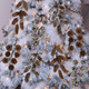 Winlyn 8 Pcs Snowy Natural Pinecone Picks Sprays Christmas Picks Spruce Pine Cones Branches Ornaments 14" Tall for Christmas Tree Rustic Floral Arrangements Wreath Holiday Centerpiece Winter Décor