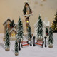 13 Pieces Mini Artificial Christmas Tree Set with Christmas Village Houses 4 Pieces Xmas Street Lamp Post and 2 Pieces Miniature Park Bench Seat for Christmas Table Top Decor 13 Pieces Mini Artificial Christmas Tree Set with Christmas Village Houses 4 Pieces Xmas Street Lamp Post and 2 Pieces Miniature Park Bench Seat for Christmas Table Top Decor