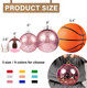 XmasExp Large Christmas Ornaments Christmas Ball Ornaments Pink Giant Shatterproof Christmas Ornaments Mercury Ball Christmas Tree Ornaments for Holiday Party (Pink, 6.0" (2pcs))
