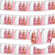 4P Rose-Gold Pink White Foil Fringe Tassel Banner Garland Metallic Tinsel Streamers Wall Hanging Curtain Backdrop for Parade Floats, Graduation , Wedding, Birthday, Retirement Party Decorations