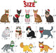 12pcs Christmas Cat Ornaments Wooden Kitty Hanging Ornaments with Christmas Hat and Scarf for Christmas Tree Winter Home Decor Cat Themed for Cat Lovers 12pcs Christmas Cat Ornaments Wooden Kitty Hanging Ornaments with Christmas Hat and Scarf for Christmas Tree Winter Home Decor Cat Themed for Cat Lovers