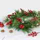 40 PCs Christmas Tree Picks 6.5 Inches Red Berry Picks Christmas Berry Stems for Winter Vase DIY Wreath Tree Table Floral Arrangement