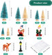 Yerliker 28 Pieces Christmas Mini Miniature Village Accessories Artificial Trees Street Lamps Santa Snow Houses Elk for Miniature Scenes Village Displays (Lake Blue and Beige,Gnome Style) Yerliker 28 Pieces Christmas Mini Miniature Village Accessories Artificial Trees Street Lamps Santa Snow Houses Elk for Miniature Scenes Village Displays (Lake Blue and Beige,Gnome Style)