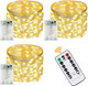3-Pack 78FT 240 LED Fairy Lights Battery Operated with Timer & Remote, Waterproof Twinkle Lights Outdoor Indoor 8 Modes for Bedroom Centerpiece Patio Wedding Tree Mason Jar Party Christmas Decoration