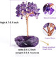Amethyst Crystal Tree of Life,Money Tree Decorations,Crystals and Healing Stones,Reiki Positive Energy Gemstones Tree,Purple Room Office Desk Feng Shui Tree Decor Meditation s for Women