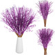Yunlly 24 Pcs 17 Inch Christmas Glitter Tree Filler Decorations Artificial Glitter Berry Stem Branches Picks for Xmas Tree Glittery Twigs for Vases Wreath Holiday Wedding Party Decor(Purple)