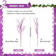 Yunlly 24 Pcs 17 Inch Christmas Glitter Tree Filler Decorations Artificial Glitter Berry Stem Branches Picks for Xmas Tree Glittery Twigs for Vases Wreath Holiday Wedding Party Decor(Purple)