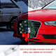 2 Pcs Christmas LED Car Wreath Lighted Artificial Christmas Wreath Outdoor Christmas Craft for Truck Door with Bow Berries for Vehicle Exterior Winter Holiday Decoration Ornament