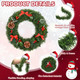 6 Pcs 100 ft Christmas Garland Artificial Greenery Garland 3.5 Inches Wide Pine Garland Soft Garland Christmas Decorations for Tree Stair Indoor Outdoor Fireplaces