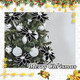 6 Pcs Large Christmas Flowers Black Poinsettia Flowers 13 Inch Artificial Christmas Tree Flowers with Stem Black Faux Flower Christmas Ornaments for Xmas Wreath Wedding Party Decoration