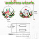 2 Pack Christmas Rustic Wreath for Front Door, Artificial Xmas Chimney Wreath with Various Decorations and Lights, 16 Inches Wreath for Indoor Outdoor Home Christmas Festival Decoration