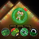 36 inch Outdoor Christmas Wreath with Lights, 8 Modes Lighted Wreath for Front Door, 120 LED Prelit Metal Wreath with Candy Cane, Lit Wreath for Yard Garden Outdoor Christmas Decor, Plug in