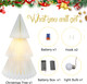 Christmas Decorations Light Up Paper Christmas Tree, Foldable Warm White Led Lighted Battery Operated 19.68" Xmas Decor for Indoor Home Decor Christmas Decorations Light Up Paper Christmas Tree, Foldable Warm White Led Lighted Battery Operated 19.68" Xmas Decor for Indoor Home Decor