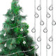 Disco Balls Garland Reflective Mirror Ball Ornaments Silver Mini Disco Ball Christmas Tree Garland 70s Disco Party Supplies for Christmas Xmas Music Party Decoration (12 Feet)