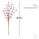 ZIFTY 15Pcs Artificial Holly Berry Stem, 16.5 Inch Holly Berry Pick Decorative Wire Branch Sprays for Christmas Tree Decorations DIY Crafts Flower Arrangements Wedding Holiday Home Decor (Red)