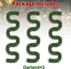 Christmas Garland,, Winter Decor for Home, 3 Strands, Each Strands 18FT/5.5M, Artificial Garland Set Greenery Pine Garland for DIY Thanksgiving Decor Xmas Decorations Winter Holiday Party Wedding